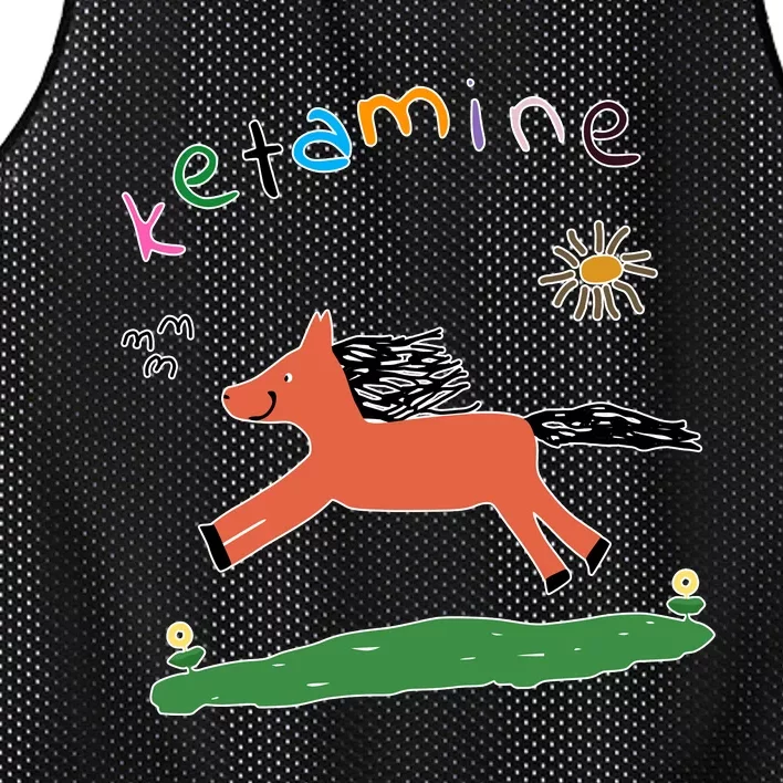 Ketamine Horse Mesh Reversible Basketball Jersey Tank