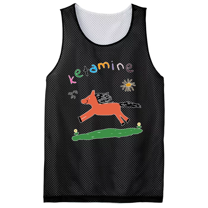 Ketamine Horse Mesh Reversible Basketball Jersey Tank