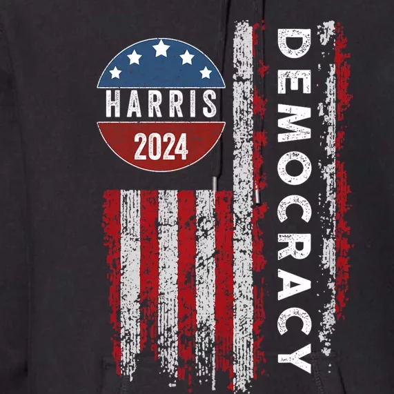 Kamala Harris Kamala 2024 Us Flag Democratic President Premium Hoodie