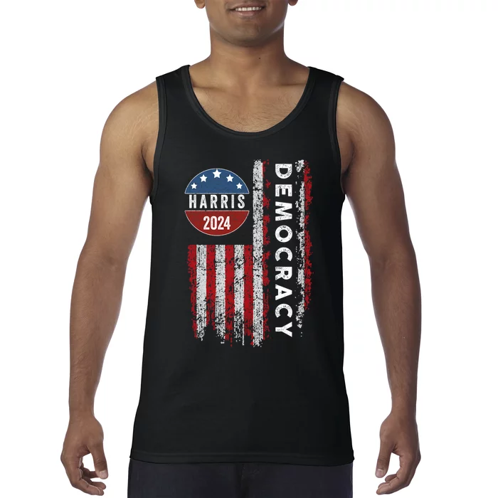 Kamala Harris Kamala 2024 Us Flag Democratic President Tank Top