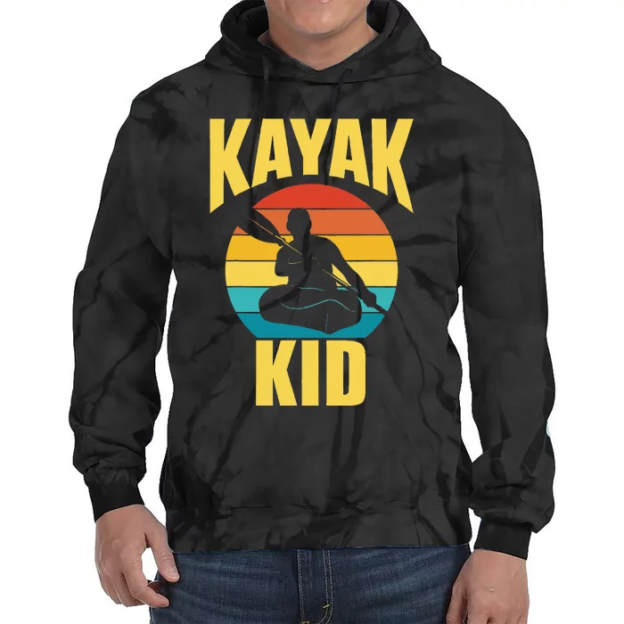 Kayak Hobby Kayakist Kayaking Kayaks Tie Dye Hoodie