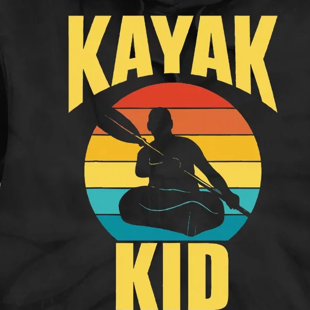 Kayak Hobby Kayakist Kayaking Kayaks Tie Dye Hoodie