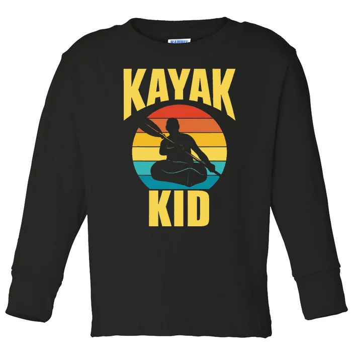 Kayak Hobby Kayakist Kayaking Kayaks Toddler Long Sleeve Shirt