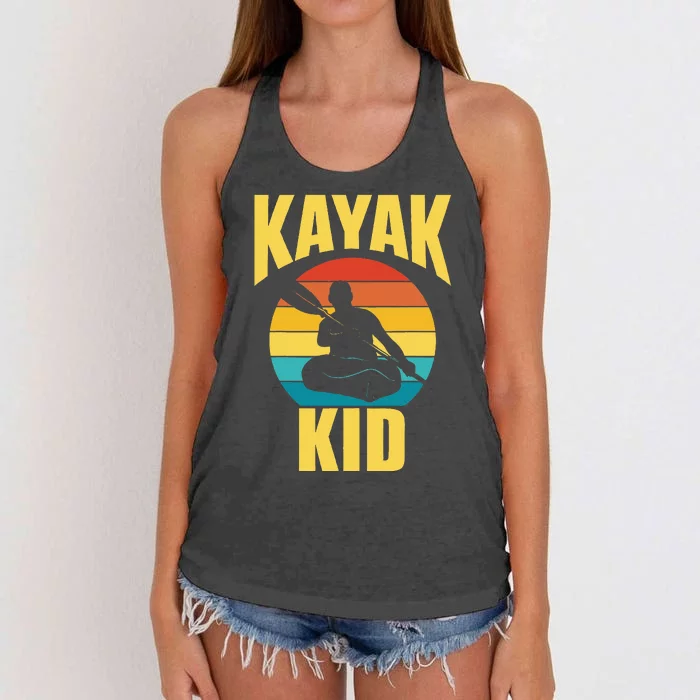 Kayak Hobby Kayakist Kayaking Kayaks Women's Knotted Racerback Tank