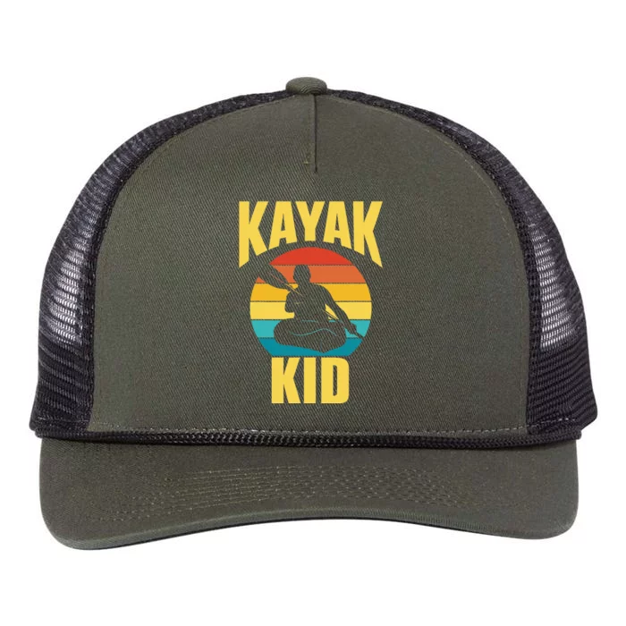 Kayak Hobby Kayakist Kayaking Kayaks Retro Rope Trucker Hat Cap