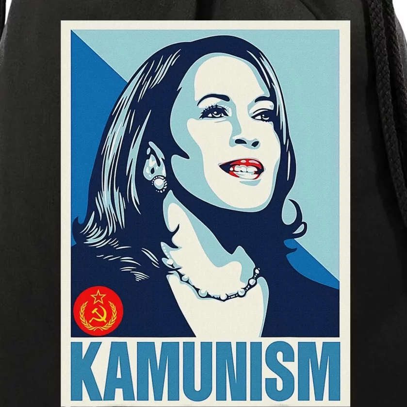 Kamala Harris Kamunism Kamala The Kommunist Communist 2024 Drawstring Bag