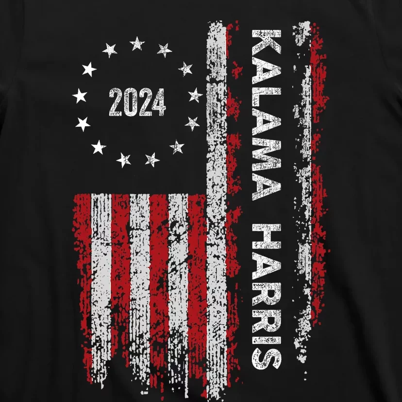 Kamala Harris Kamala 2024 Us Flag Democratic President T-Shirt