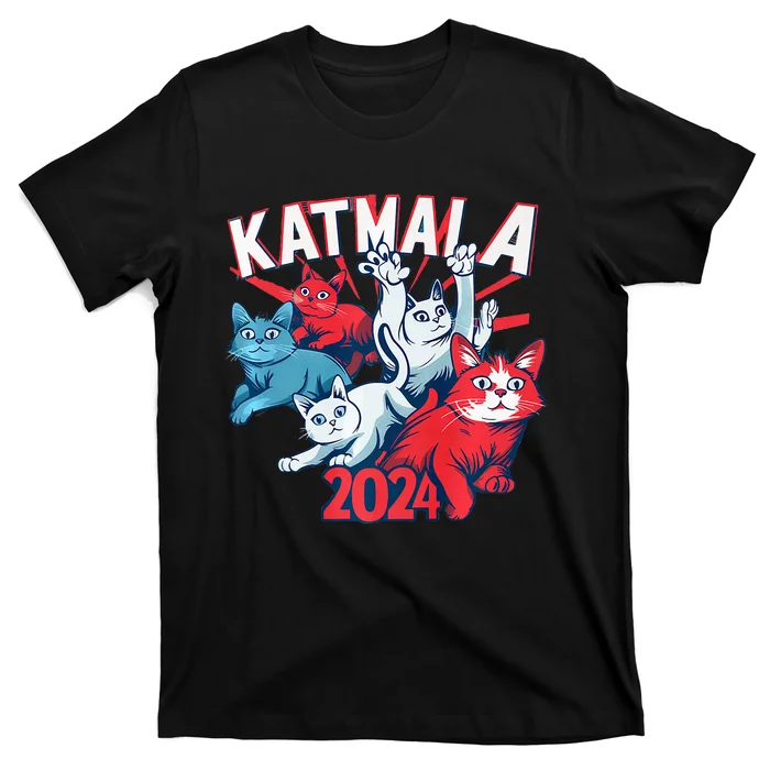 Kamala Harris Katmala Election Sneakers President Cat Lady Premium T-Shirt