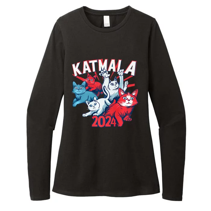 Kamala Harris Katmala Election Sneakers President Cat Lady Premium Womens CVC Long Sleeve Shirt