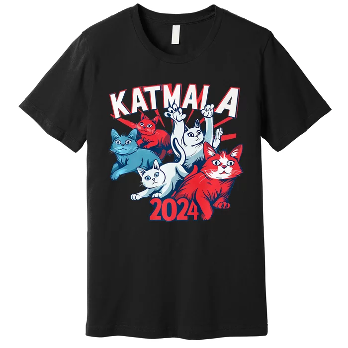 Kamala Harris Katmala Election Sneakers President Cat Lady Premium Premium T-Shirt