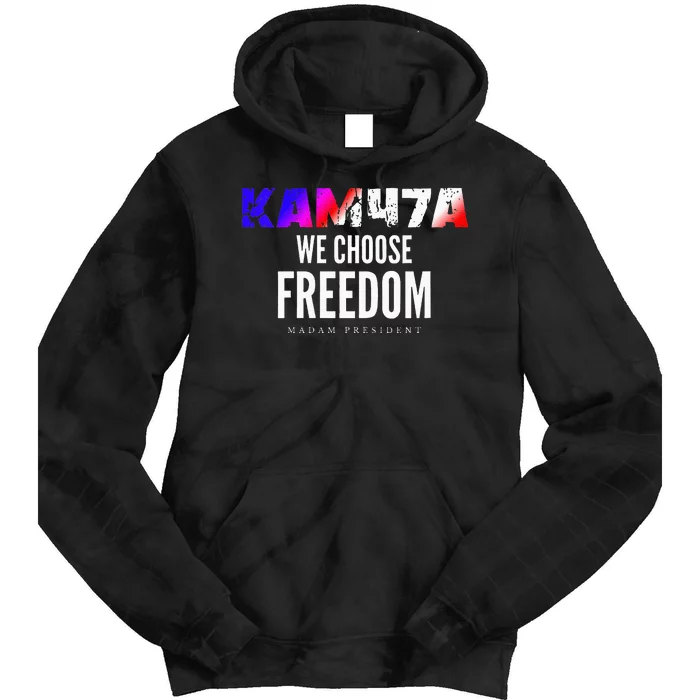 Kamala Harris Kelly Yes We Kam 2024 Election Tie Dye Hoodie