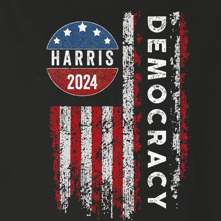 Kamala Harris Kamala 2024 Us Flag Democratic President Toddler Long Sleeve Shirt