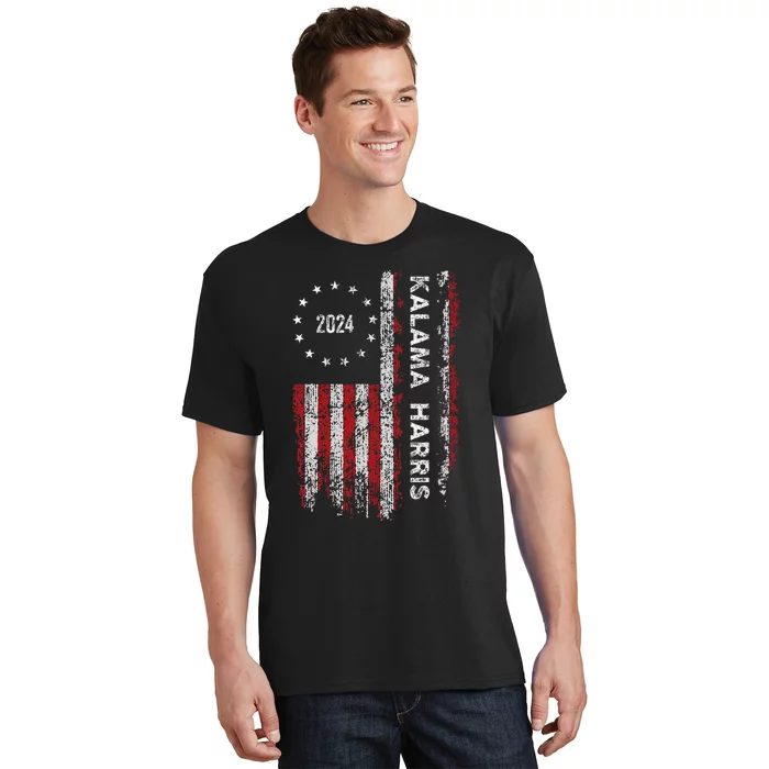 Kamala Harris Kamala 2024 Us Flag Democratic President T-Shirt