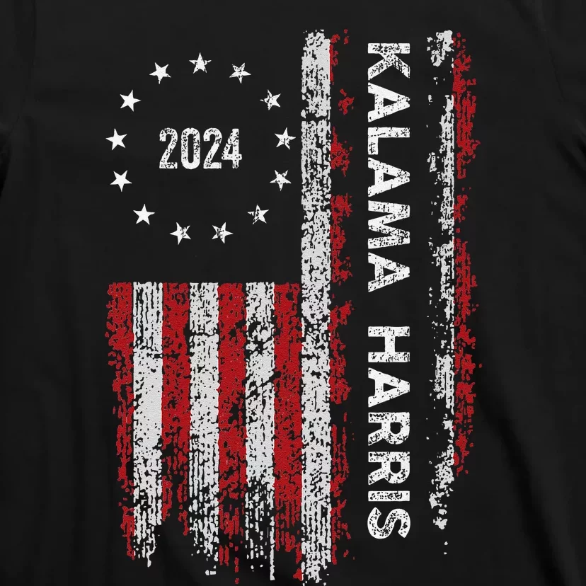 Kamala Harris Kamala 2024 Us Flag Democratic President T-Shirt