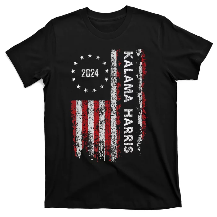 Kamala Harris Kamala 2024 Us Flag Democratic President T-Shirt