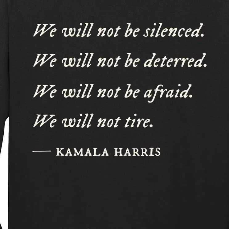 Kamala Harris Tall Long Sleeve T-Shirt