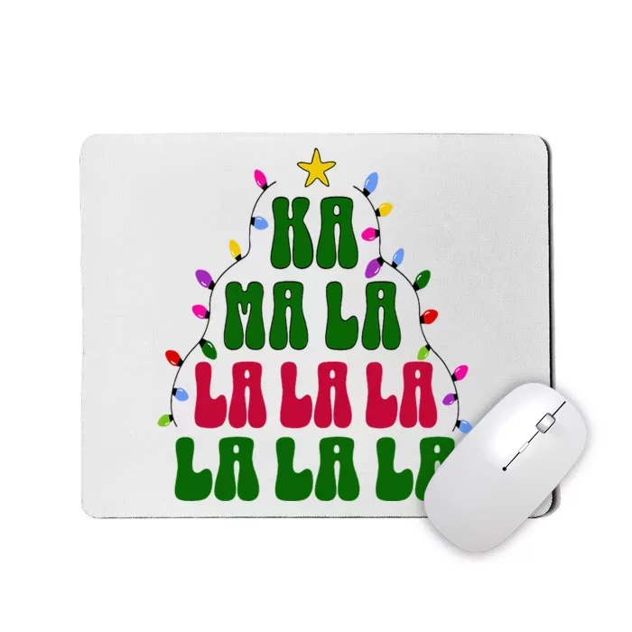 Kamala Harris Ka Ma La La La Christmas Tree Xmas Carol Mousepad