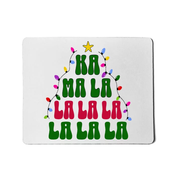 Kamala Harris Ka Ma La La La Christmas Tree Xmas Carol Mousepad