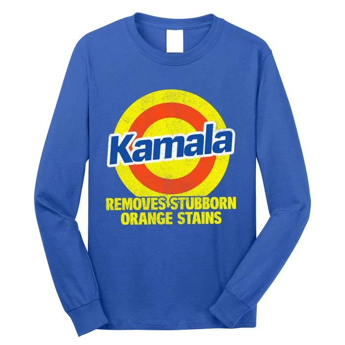 Kamala Harris Kamala Removes Stubborn Orange Stains Cute Gift Long Sleeve Shirt