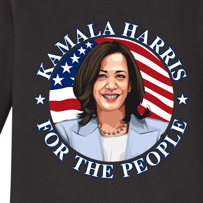 Kamala Harris Baby Long Sleeve Bodysuit