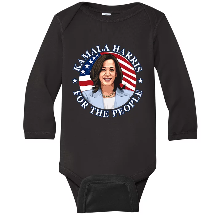 Kamala Harris Baby Long Sleeve Bodysuit