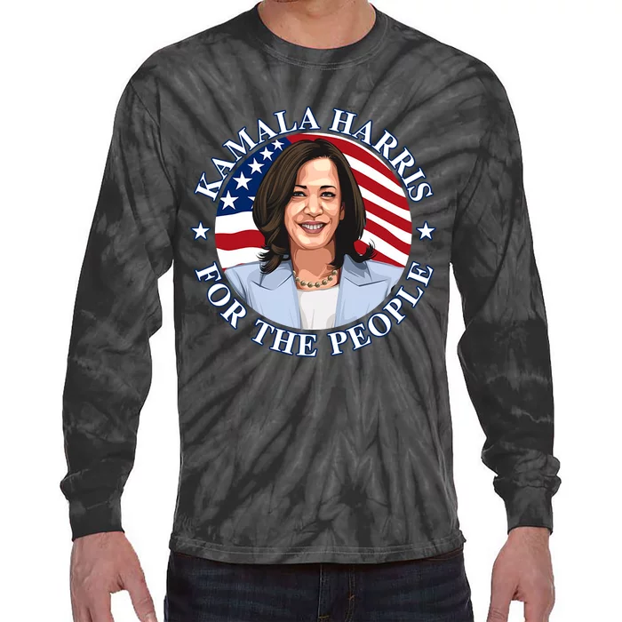 Kamala Harris Tie-Dye Long Sleeve Shirt