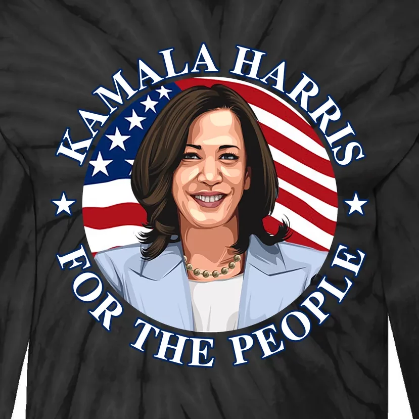 Kamala Harris Tie-Dye Long Sleeve Shirt