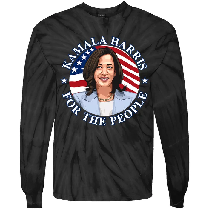 Kamala Harris Tie-Dye Long Sleeve Shirt