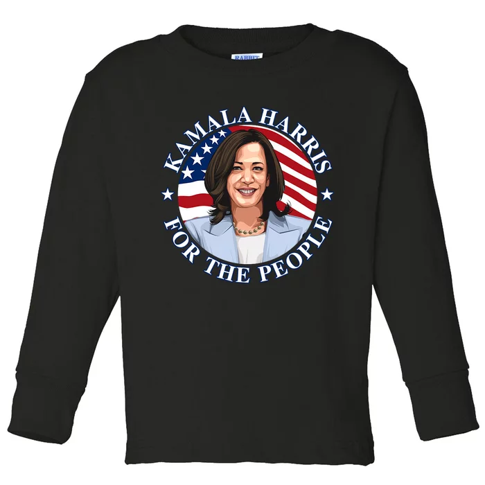 Kamala Harris Toddler Long Sleeve Shirt