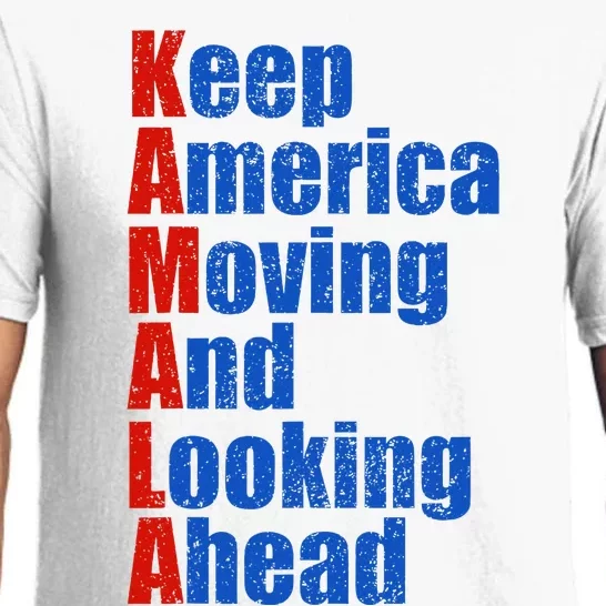 Kamala Harris Keep America Moving And Looking Ahead 2024 Pajama Set