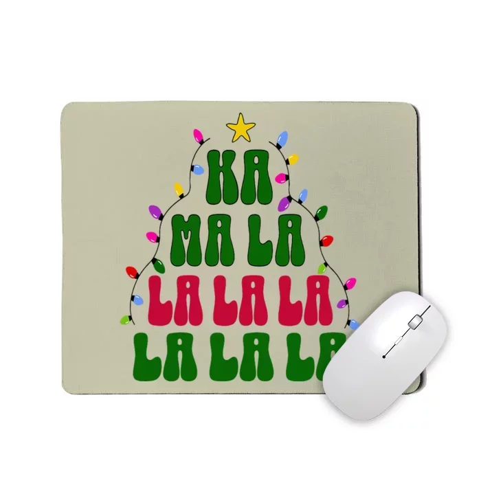 Kamala Harris Ka Ma La La La Christmas Tree Xmas Carol Mousepad