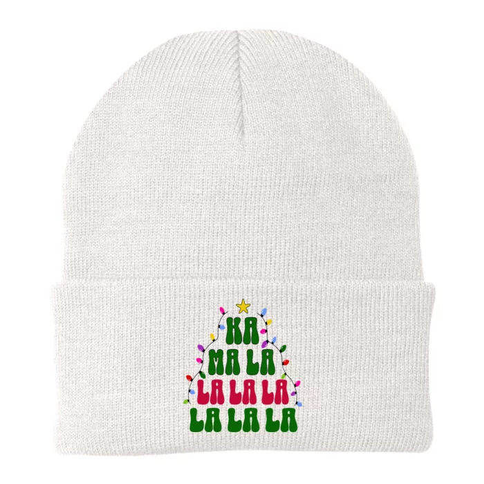 Kamala Harris Ka Ma La La La Christmas Tree Xmas Carol Knit Cap Winter Beanie