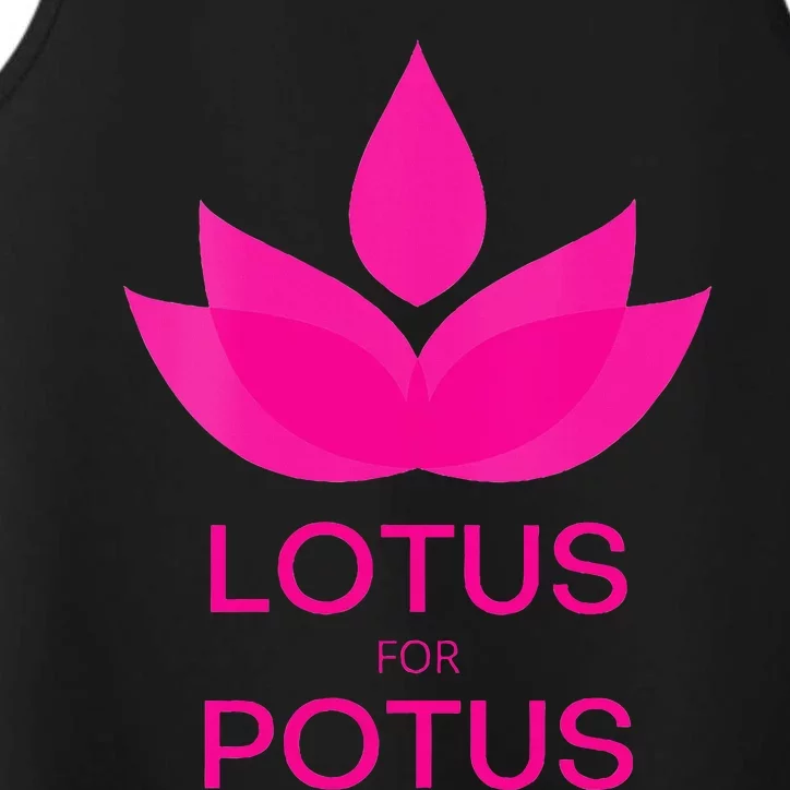 Kamala Harris Lotus For Potus & October 2024 Performance Tank