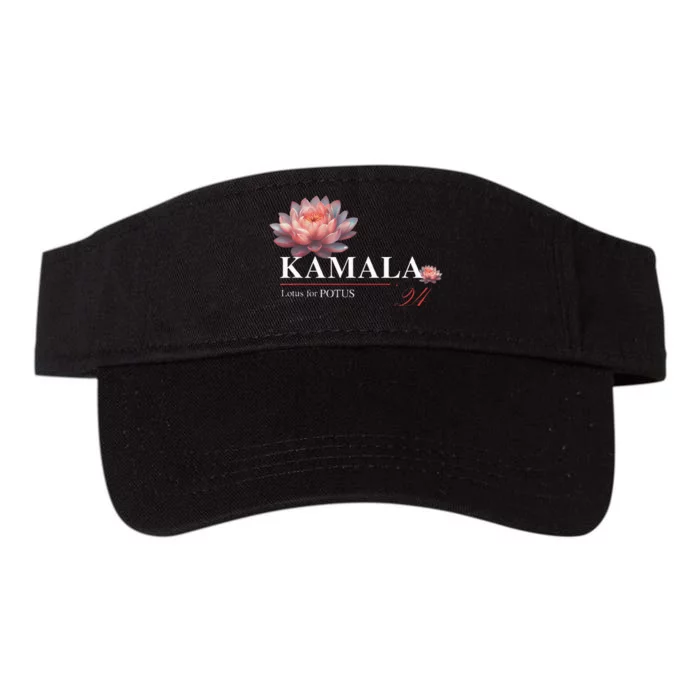 Kamala Harris Lotus Rainbow Floral 2024 President Valucap Bio-Washed Visor