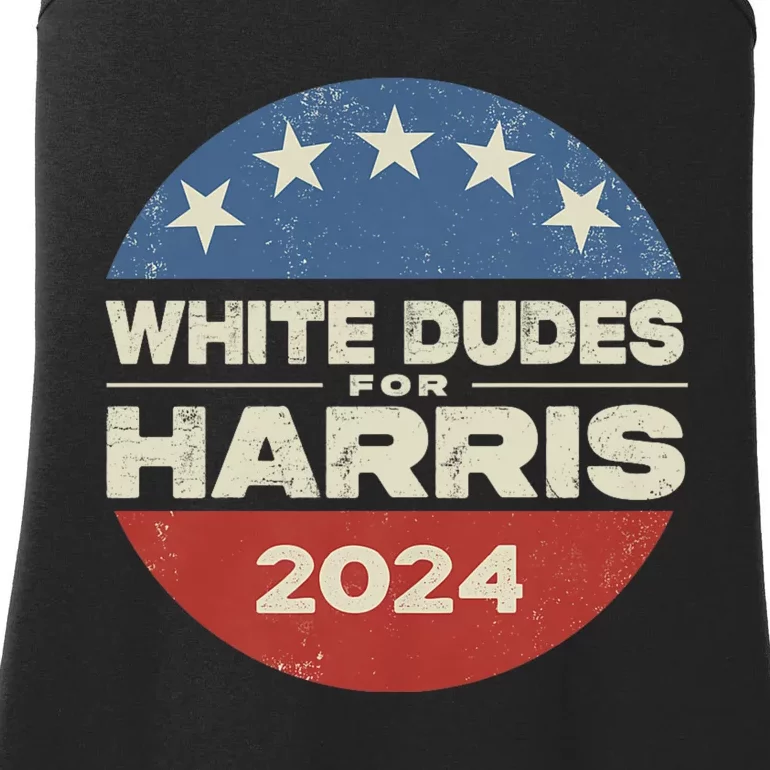 Kamala Harris Lovers 2024 White Dudes For Harris Kamala 2024 Ladies Essential Tank