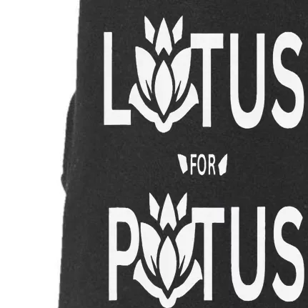 Kamala Harris Lotus For Potus Doggie 3-End Fleece Hoodie