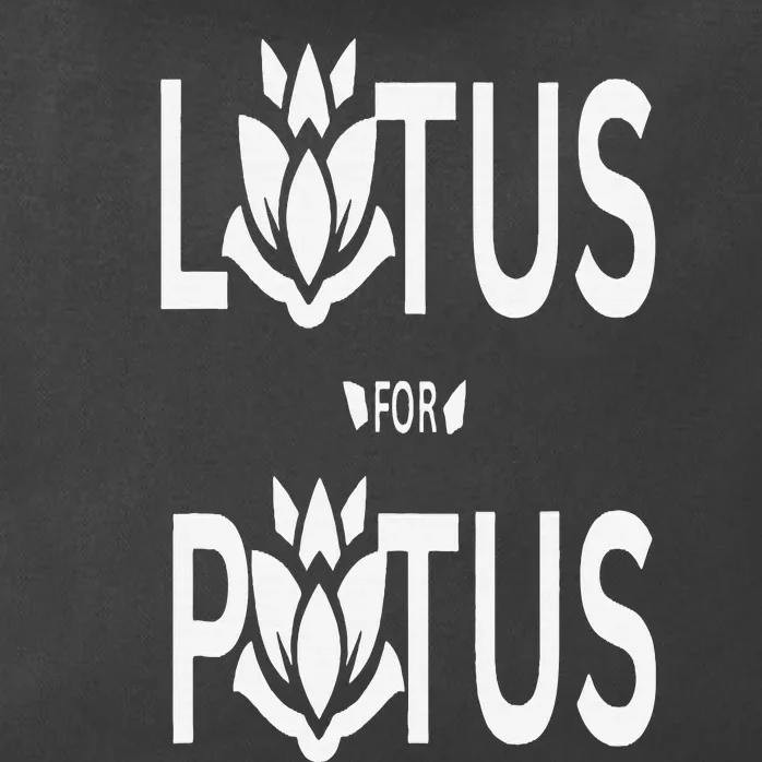 Kamala Harris Lotus For Potus Zip Tote Bag