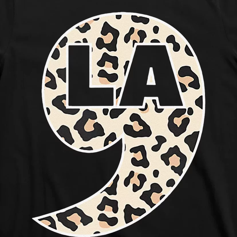 Kamala Harris Leopard Comma La T-Shirt