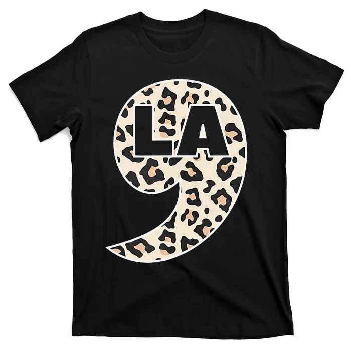 Kamala Harris Leopard Comma La T-Shirt