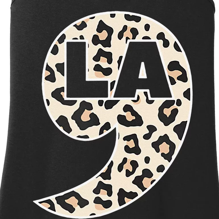 Kamala Harris Leopard Comma La Ladies Essential Tank