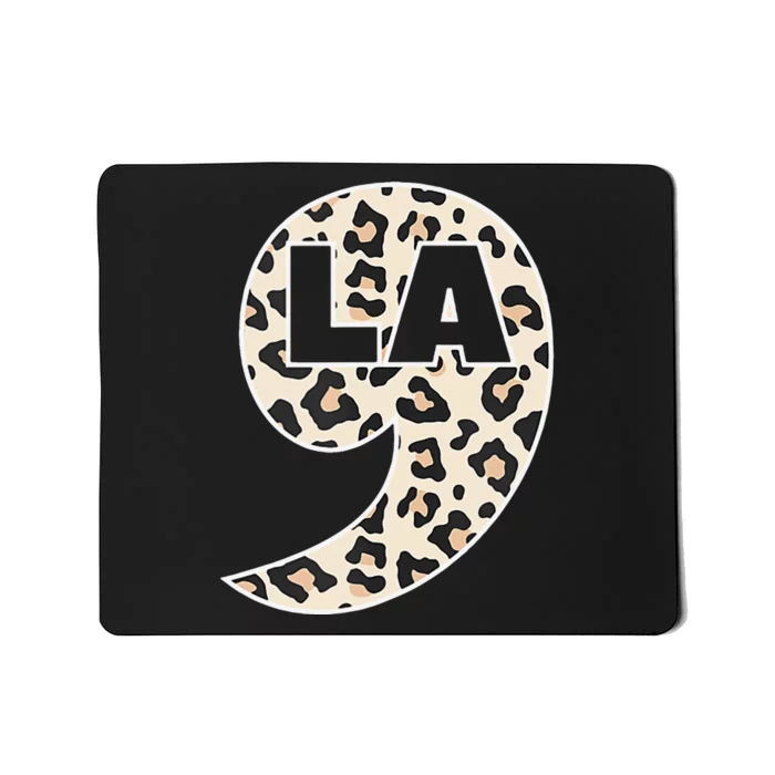 Kamala Harris Leopard Comma La Mousepad