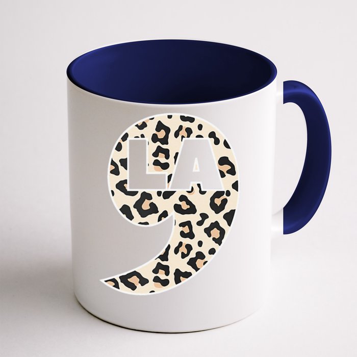 Kamala Harris Leopard Comma La Front & Back Coffee Mug