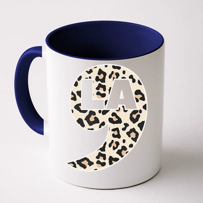 Kamala Harris Leopard Comma La Front & Back Coffee Mug