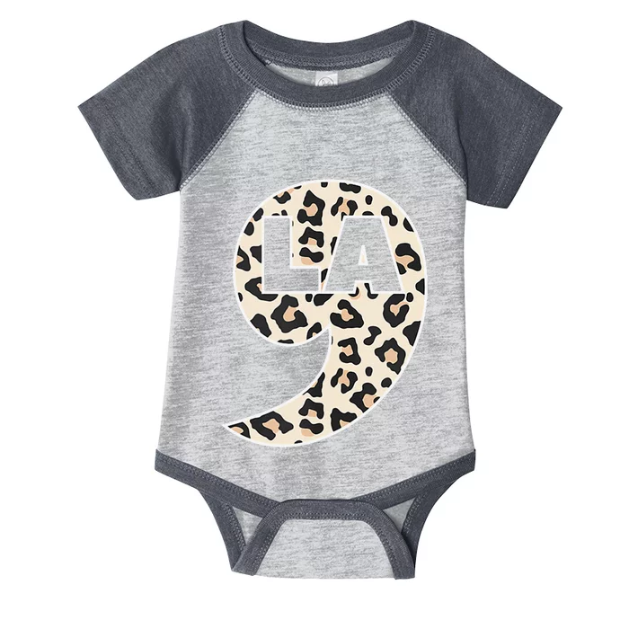 Kamala Harris Leopard Comma La Infant Baby Jersey Bodysuit