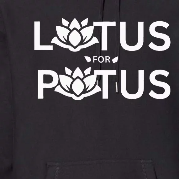 Kamala Harris Lotus For Potus Premium Hoodie