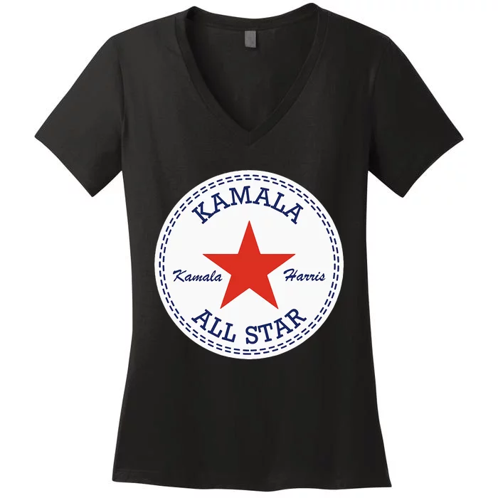 Kamala Harris Logo Election Supporter Shoes Women's V-Neck T-Shirt