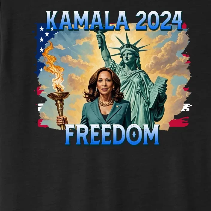 Kamala Harris Lady Liberty Freedom 2024 ChromaSoft Performance T-Shirt