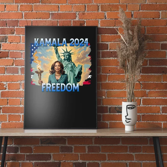 Kamala Harris Lady Liberty Freedom 2024 Poster