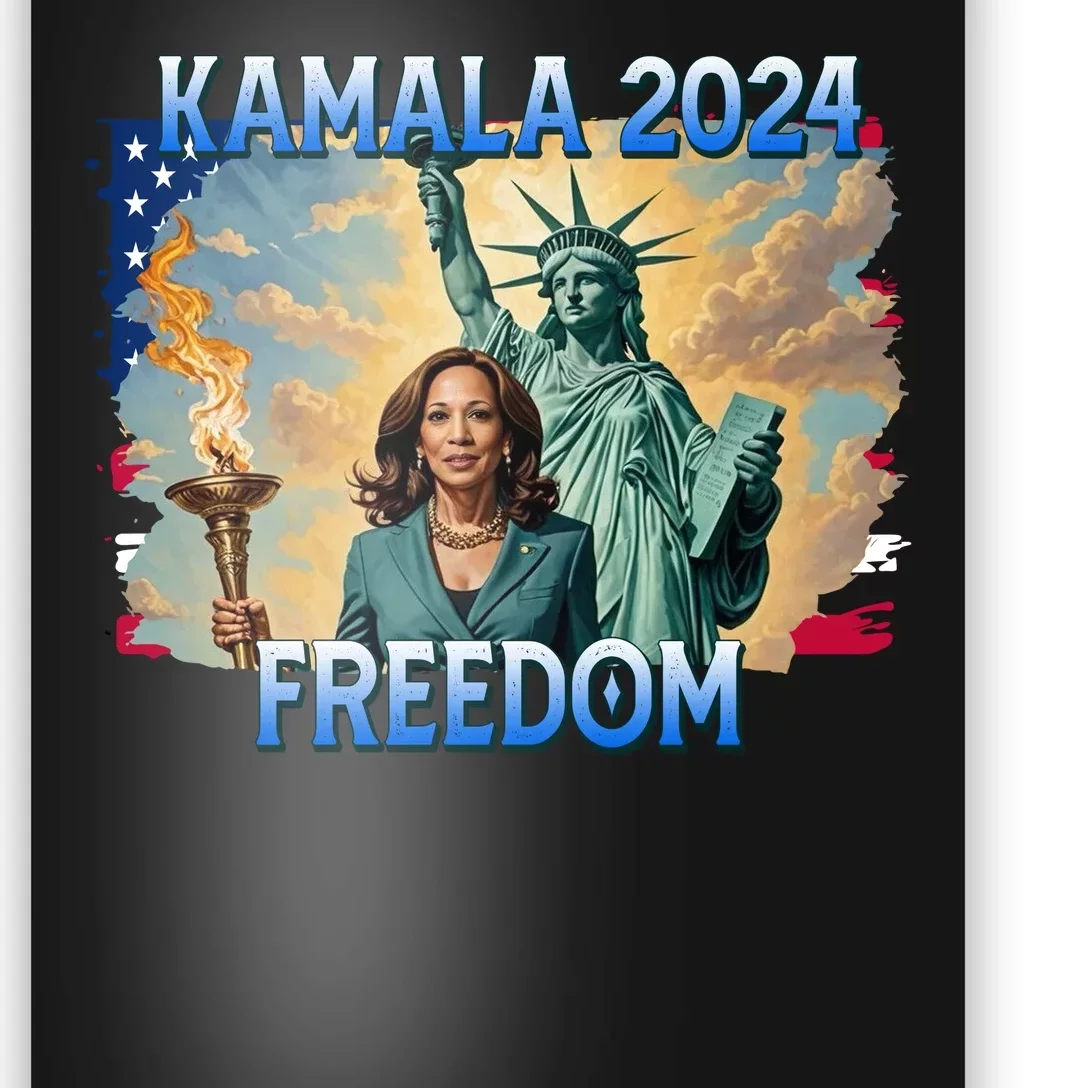 Kamala Harris Lady Liberty Freedom 2024 Poster