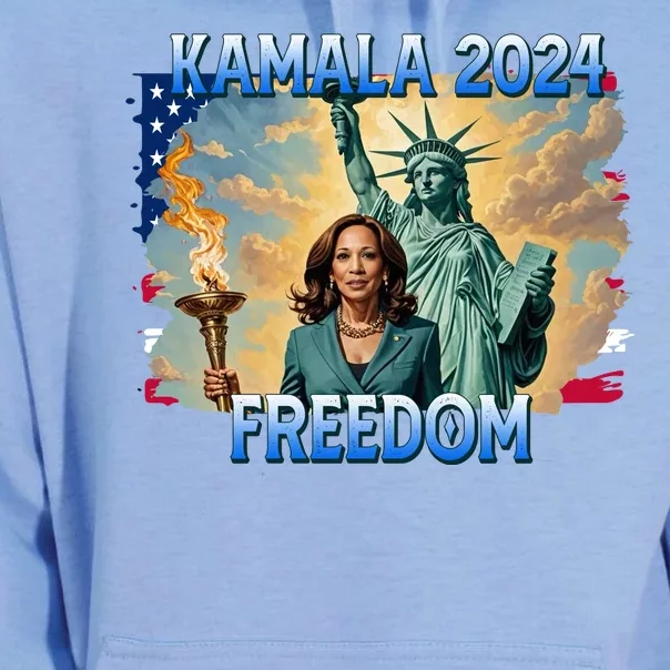 Kamala Harris Lady Liberty Freedom 2024 Unisex Surf Hoodie